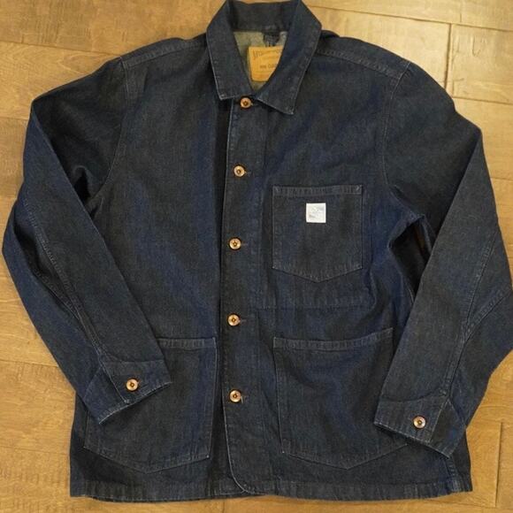 GAP Other - Gap Workforce Button Down Chore Denim Jacket Blue Mens Size Large
